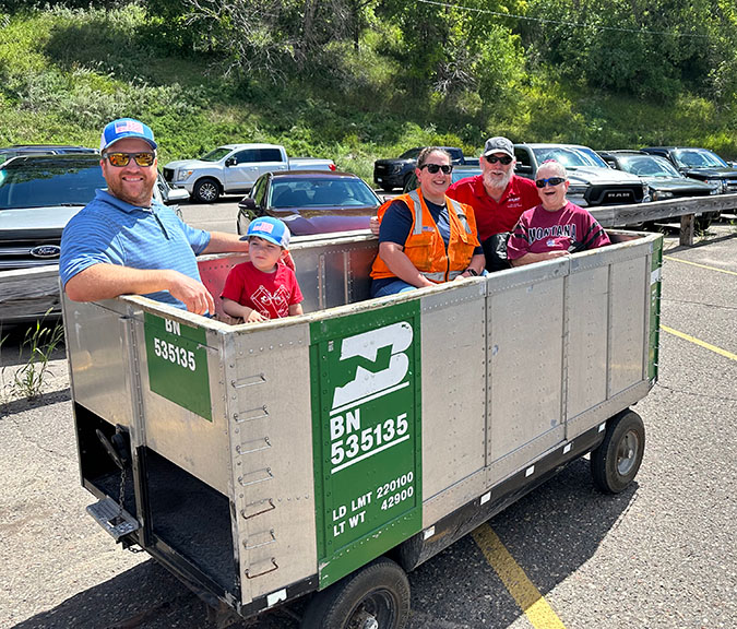 Members of the Stanley family at Northtown Family Day, 2023 Railroad Days 