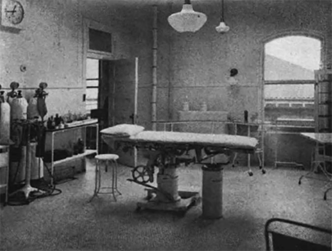 Main operating room of the Santa Fe Hospital in Temple, Texas
